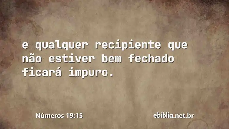 Números 19:15