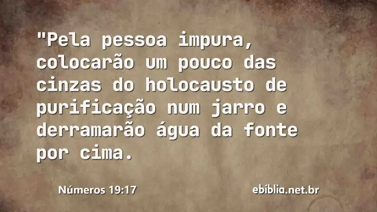 Números 19:17