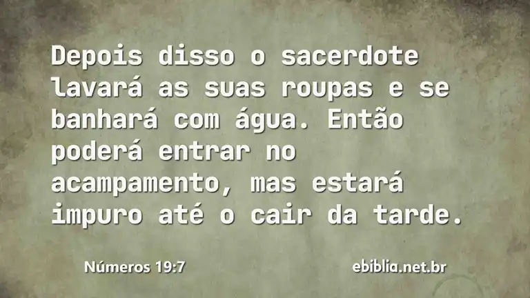 Números 19:7