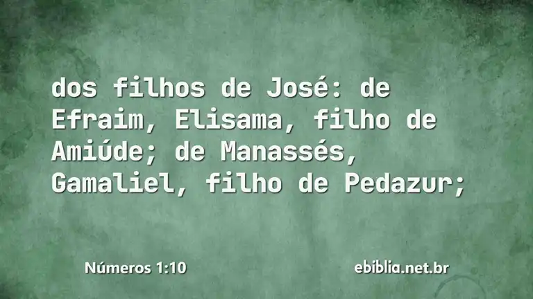 Números 1:10