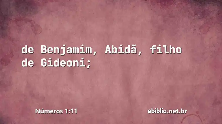 Números 1:11