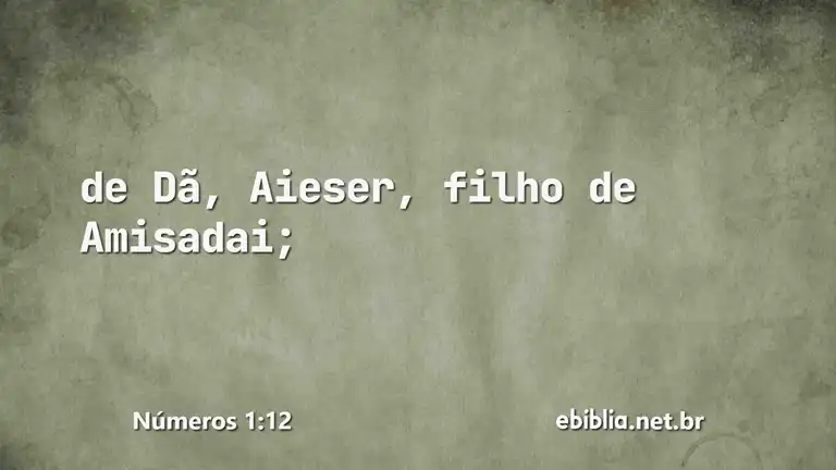 Números 1:12