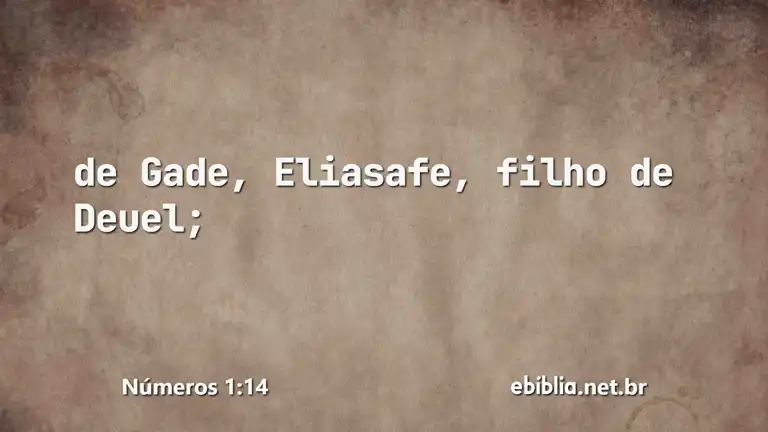 Números 1:14