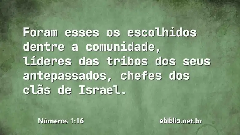 Números 1:16