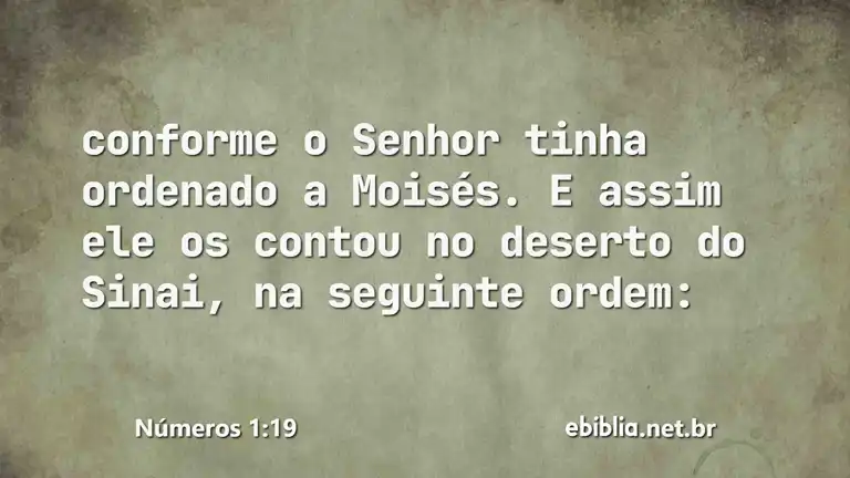 Números 1:19