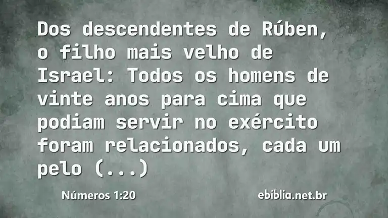 Números 1:20