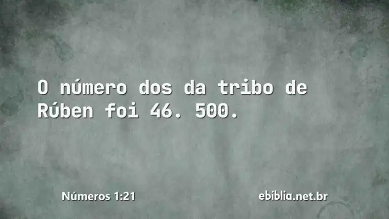 Números 1:21