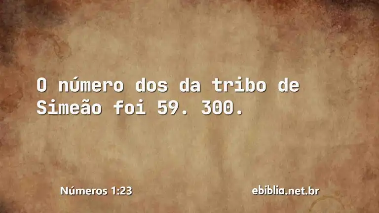 Números 1:23