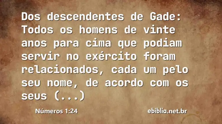 Números 1:24