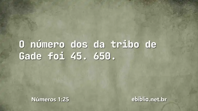 Números 1:25