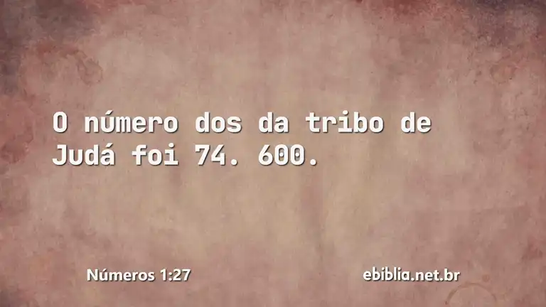 Números 1:27