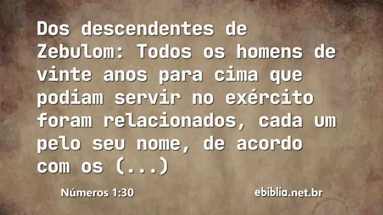 Números 1:30