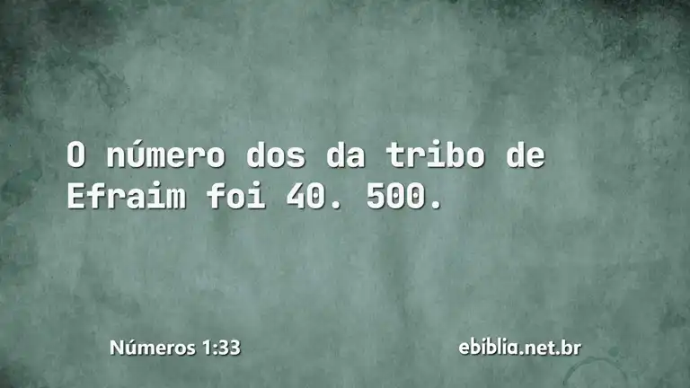 Números 1:33