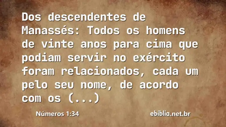 Números 1:34