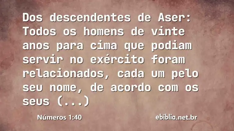 Números 1:40