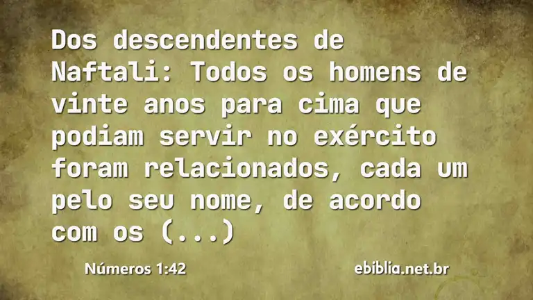 Números 1:42