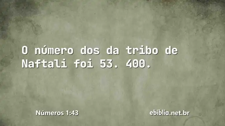 Números 1:43