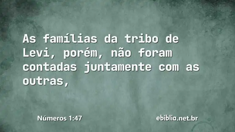 Números 1:47