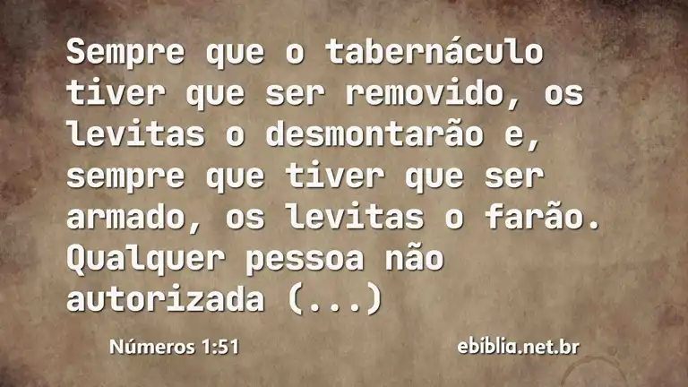 Números 1:51