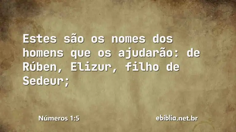 Números 1:5