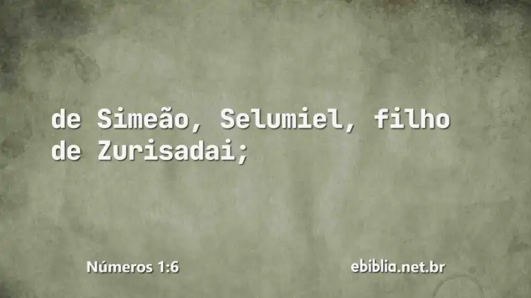 Números 1:6