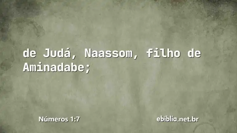 Números 1:7