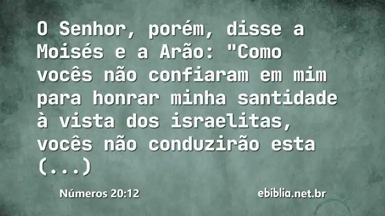 Números 20:12