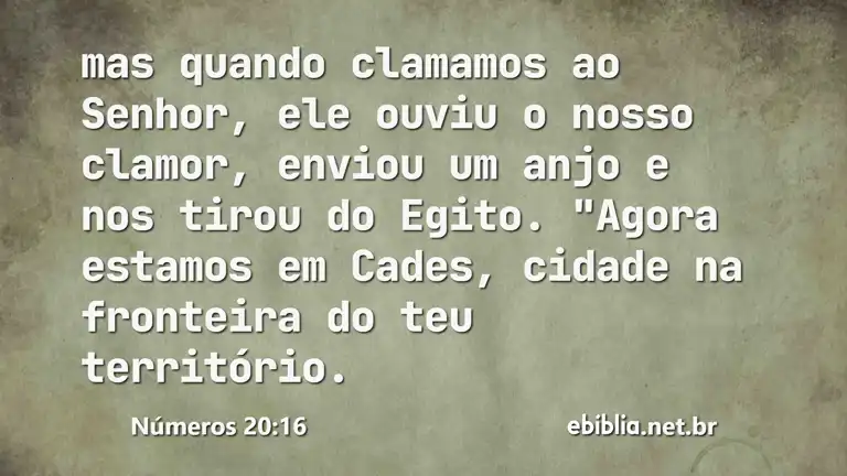 Números 20:16