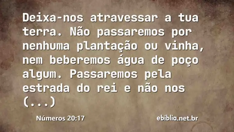 Números 20:17