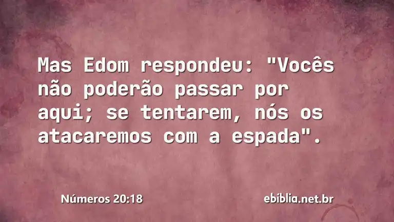 Números 20:18