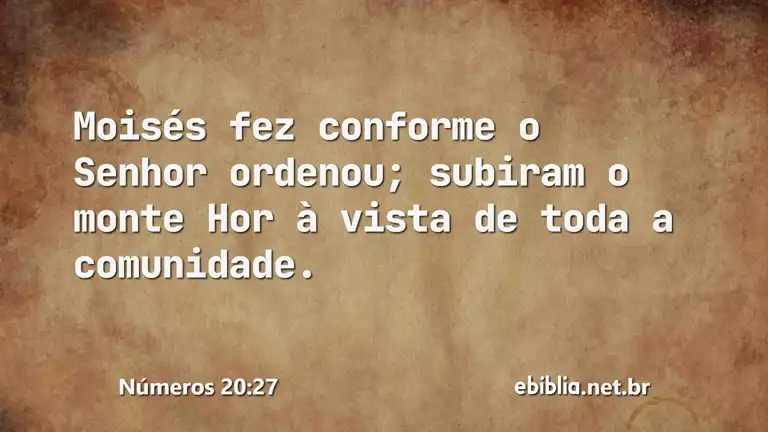 Números 20:27