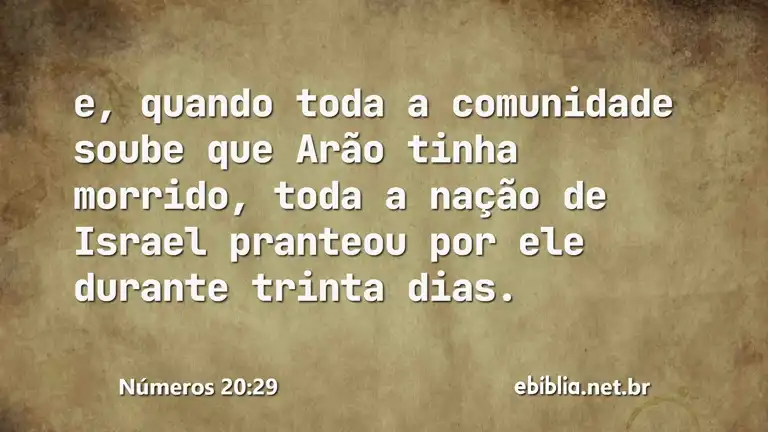 Números 20:29