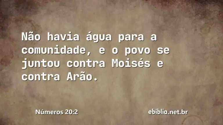 Números 20:2