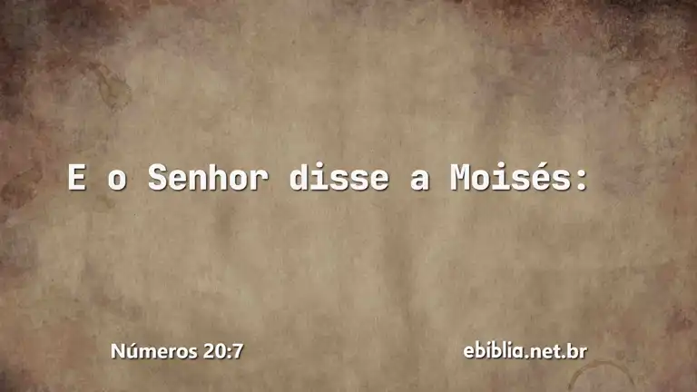 Números 20:7