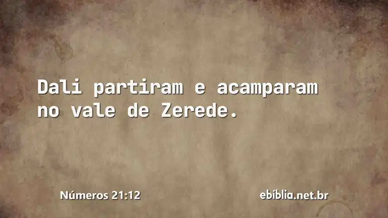 Números 21:12