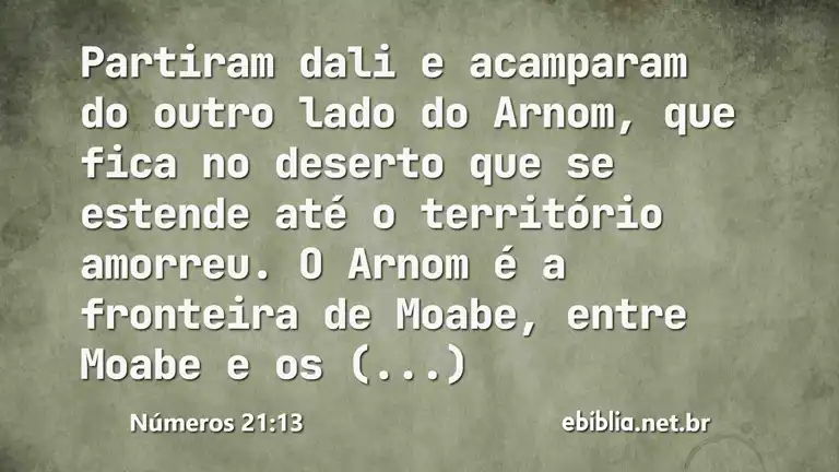 Números 21:13