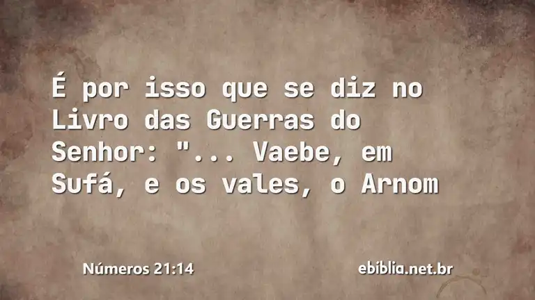 Números 21:14