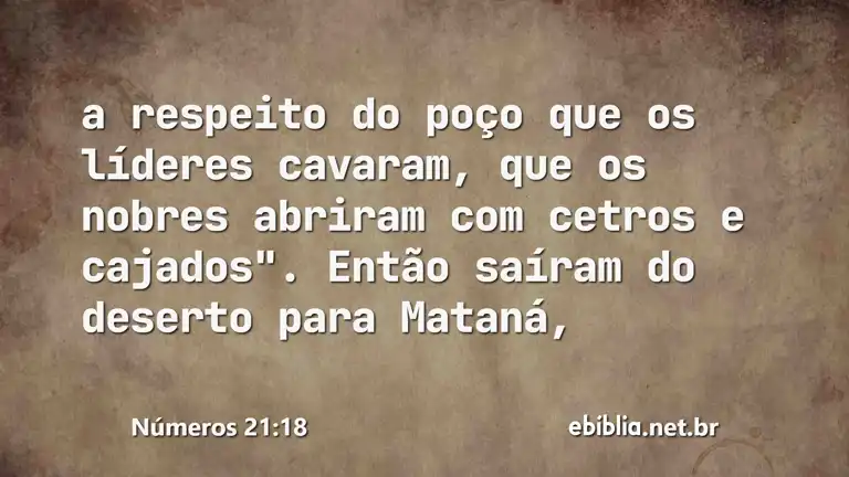 Números 21:18