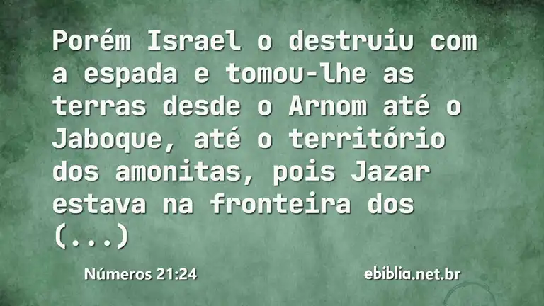 Números 21:24