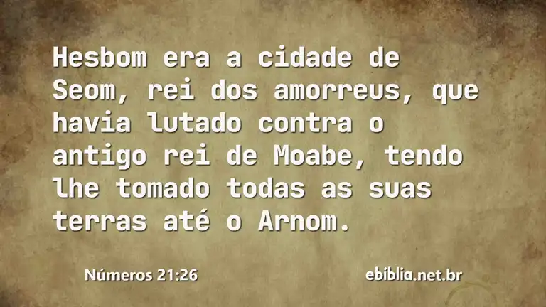 Números 21:26