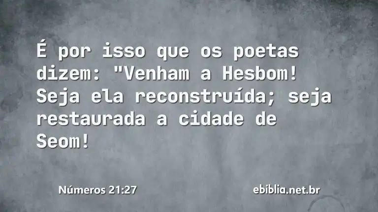 Números 21:27