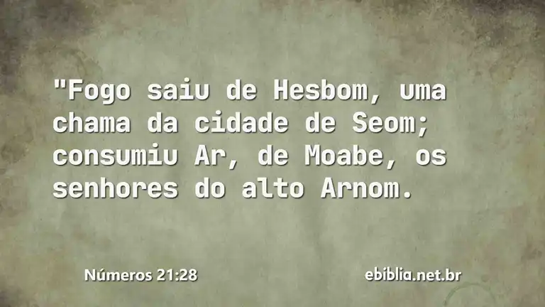 Números 21:28