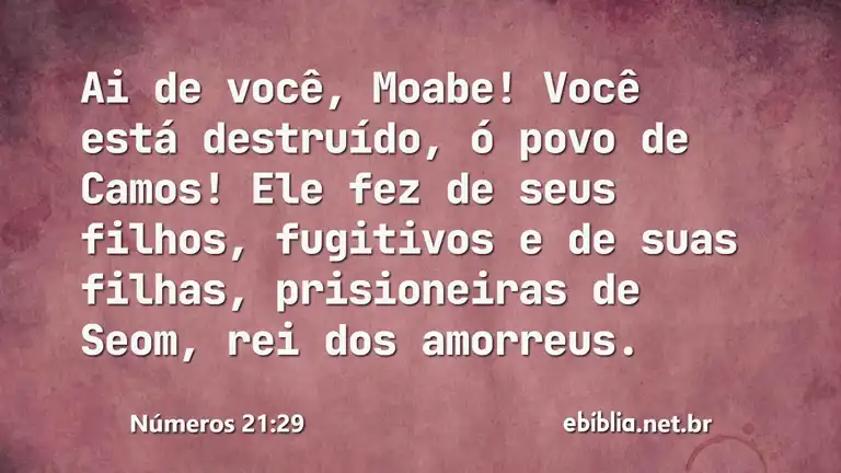 Números 21:29