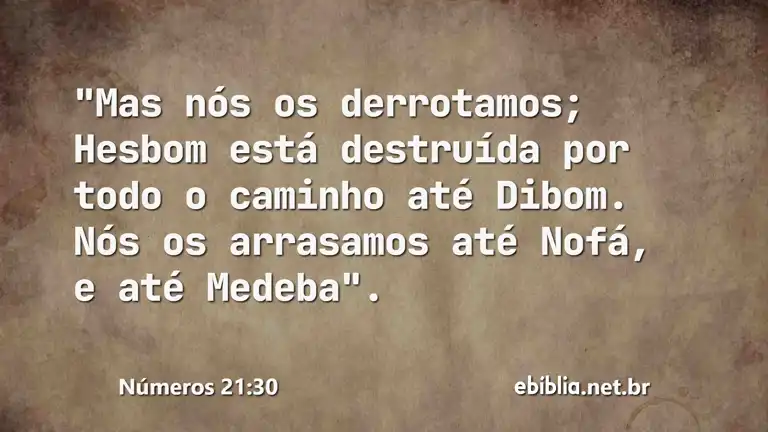 Números 21:30