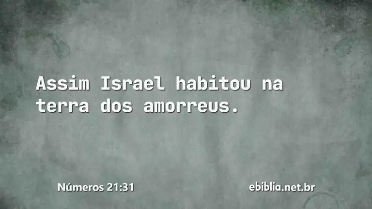 Números 21:31