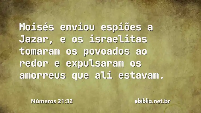 Números 21:32