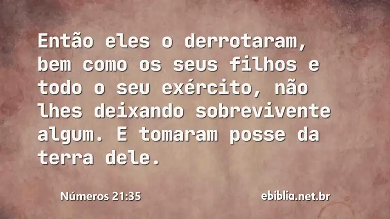 Números 21:35