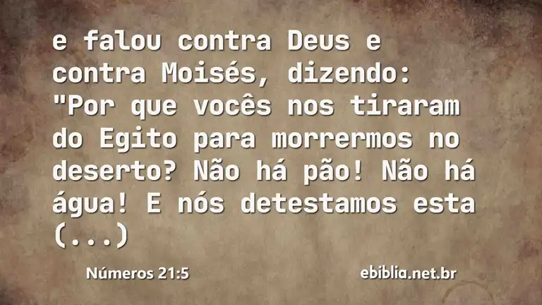 Números 21:5