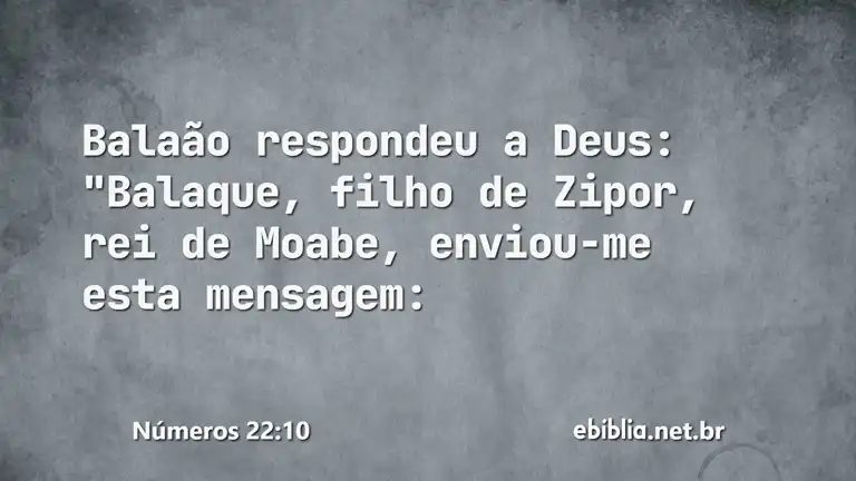 Números 22:10