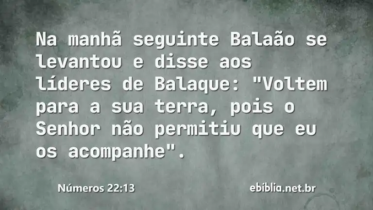 Números 22:13